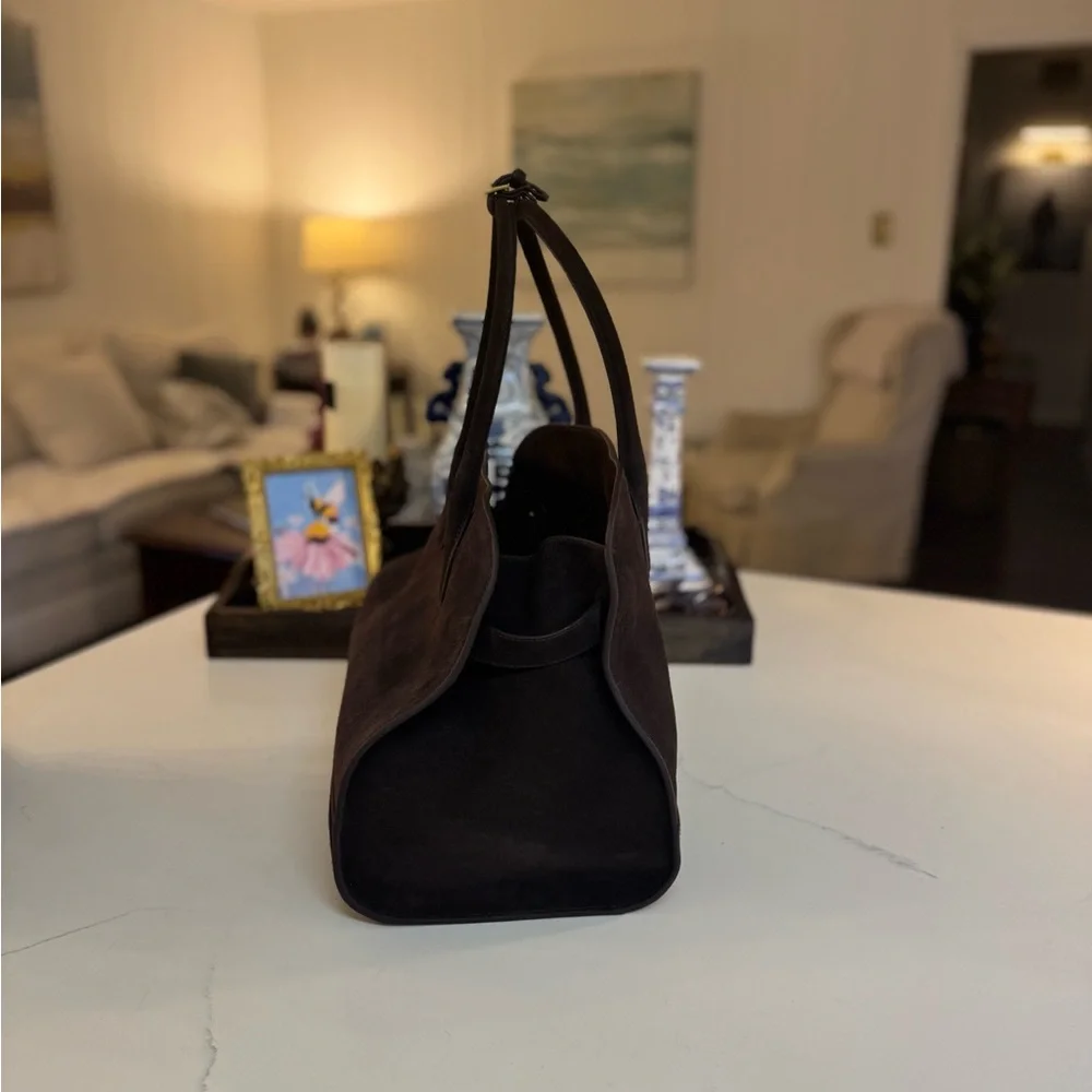 🤎 MARGAUX STEVE MADDEN HEIDEE LEATHER BROWN SUEDE BAG!